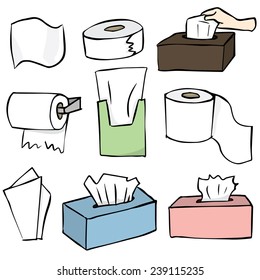 Vector Set Of Tissue Paper