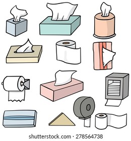 vector set of tissue paper