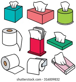 vector set of tissue paper