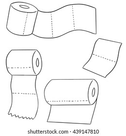 vector set of tissue paper