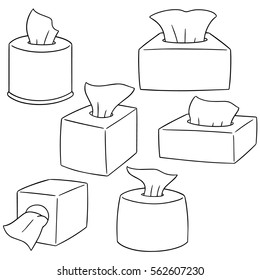 vector set of tissue paper