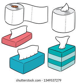 vector set of tissue papers