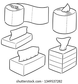vector set of tissue papers