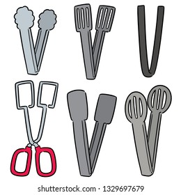 Vector Set Of Tongs