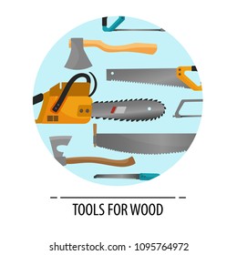 Vector set of tools in a circle