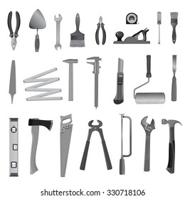 vector set of tools for repair and construction