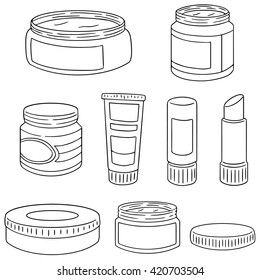 Vector Set Topical Cosmetic Topical Medicine Stock Vector (Royalty Free ...