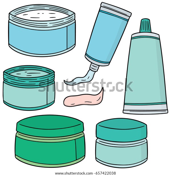 Vector Set Topical Cosmetic Topical Medicine Stock Vector (Royalty Free ...