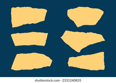 Vector Set of torn papers , material design illustration.vector light background,dark background.colored torn paper banner with ripped edges with space for your text on transparent.EPS 10