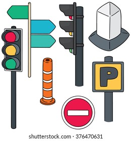 vector set of traffic icon