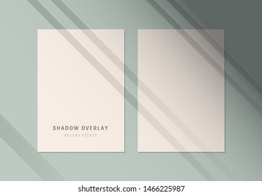 Vector set of transparent shadow overlay effects