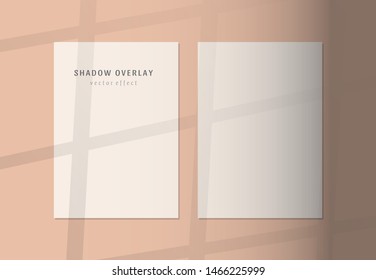 Vector set of transparent shadow overlay effects
