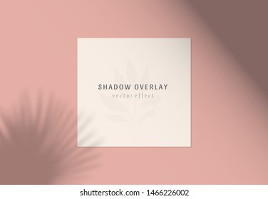 Vector set of transparent shadow overlay effects