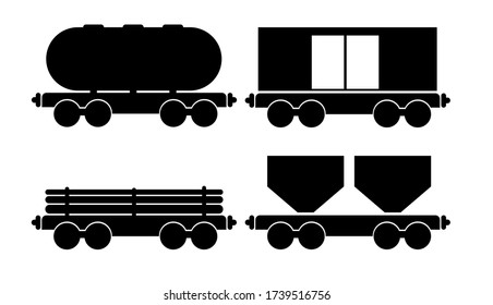 vector set of transport icons