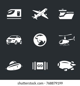 Vector Set of Transport Icons.