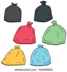 Vector Set Of Trash Bag