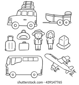 vector set of travel icon