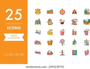 Vector set of Travel icons