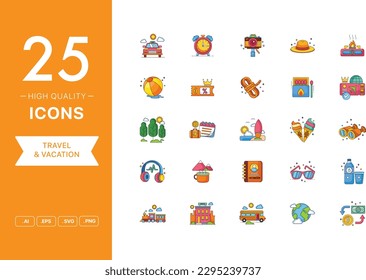 Vector set of Travel icons