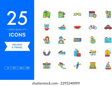 Vector set of Travel icons