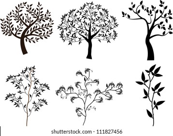 Vector Set of Tree Silhouettes