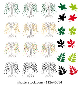 Vector Set of Tree Silhouettes
