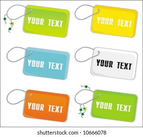 Vector set of  trinket  tags.  To see similar, please VISIT MY GALLERY.