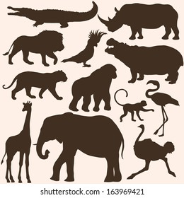 Animal Silhouette Photos, Inventory Visuals Vectors Shutterstock image regarding Free Printable Forest Animal Silhouettes named Animal Silhouette Illustrations or photos, Inventory Images Vectors Shutterstock