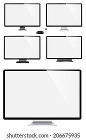 vector set of the TV on a white background 