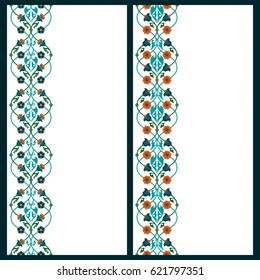 Colorful Traditional Islamic Motif Art Work Stock Illustration 2087751778