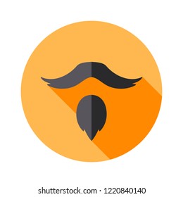 Vector Set of Types of Beards Goatee. Hipster icon