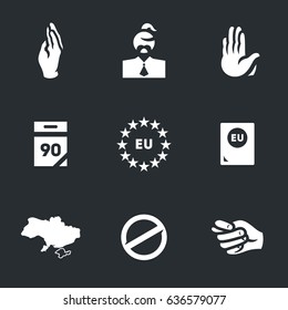 Vector Set of Ukraine Icons.