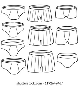 Vector Set Underwear Stock Vector (Royalty Free) 1192649464