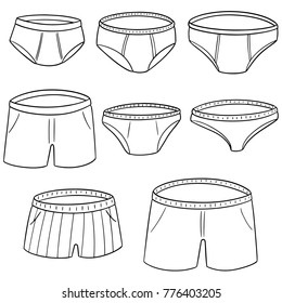 Vector Set Underwear Stock Vector (Royalty Free) 1192649464