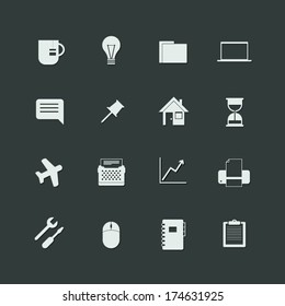 vector set of universal icons
