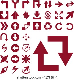 A vector set of useful arrows.