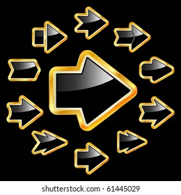 A vector set of useful arrows.