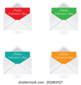 Vector - Set of valentine card