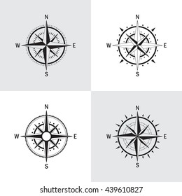 Vector Set Variations Geo Mark Wind Stock Vector (Royalty Free ...