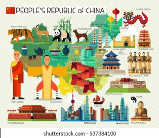 Vector Set of Various Chinese Icons.