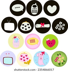 Vector set of various icons