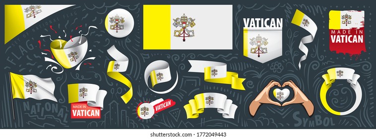 Vector set of Vatican in various creative designs