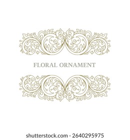Vector set of vectorian ornamental design, vignettes for design template. Design elements in oriental style. Decor for invitations, greeting cards, certificates, thank you message.