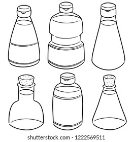 vector set of vegetable oil
