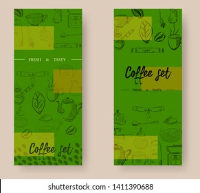 Vector set of vertical banners with Graphic design, Creativity, Illustration, Design tools, Precision website templates. Modern thin line flat style design.