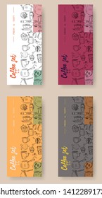Vector set of vertical banners with Graphic design, Creativity, Illustration, Design tools, Precision website templates. Modern thin line flat style design.