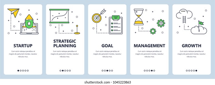 Vector set vertical banners