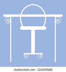 Vector of a set of a very nice table and chair