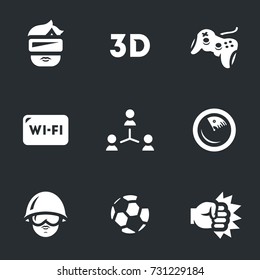 Vector Set of Video Games Icons.