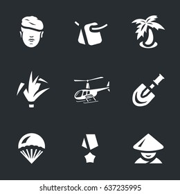 Vector Set of Vietnam War Icons.